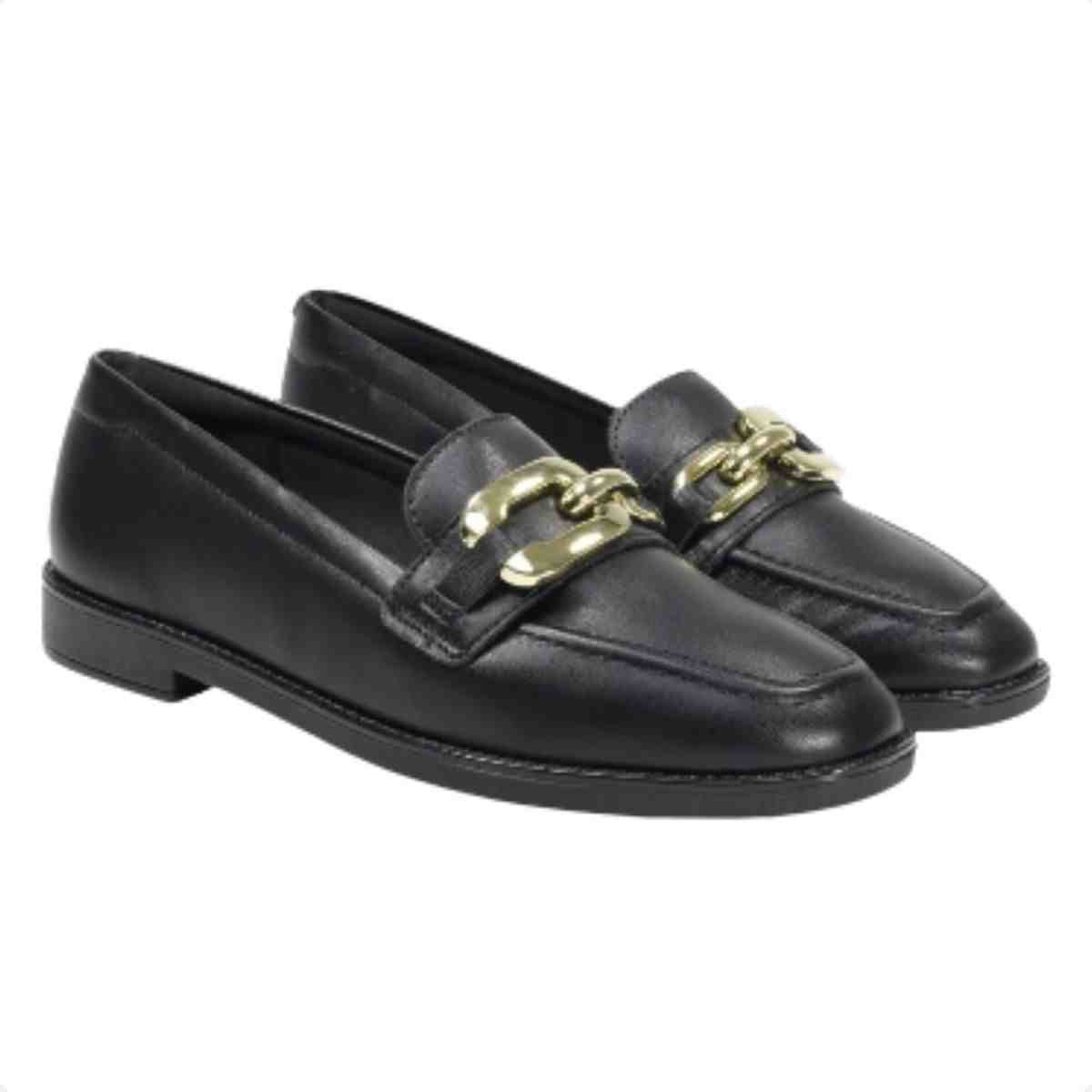 Sapato Feminino Mocassim Beira Rio Preto Preto 2