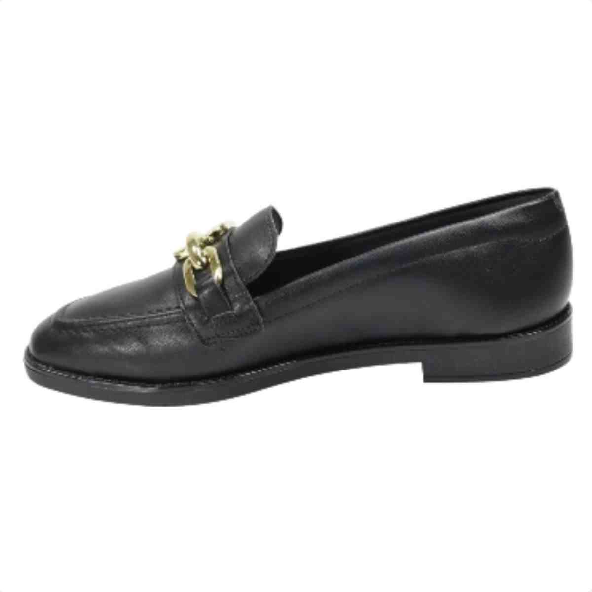 Sapato Feminino Mocassim Beira Rio Preto Preto 3