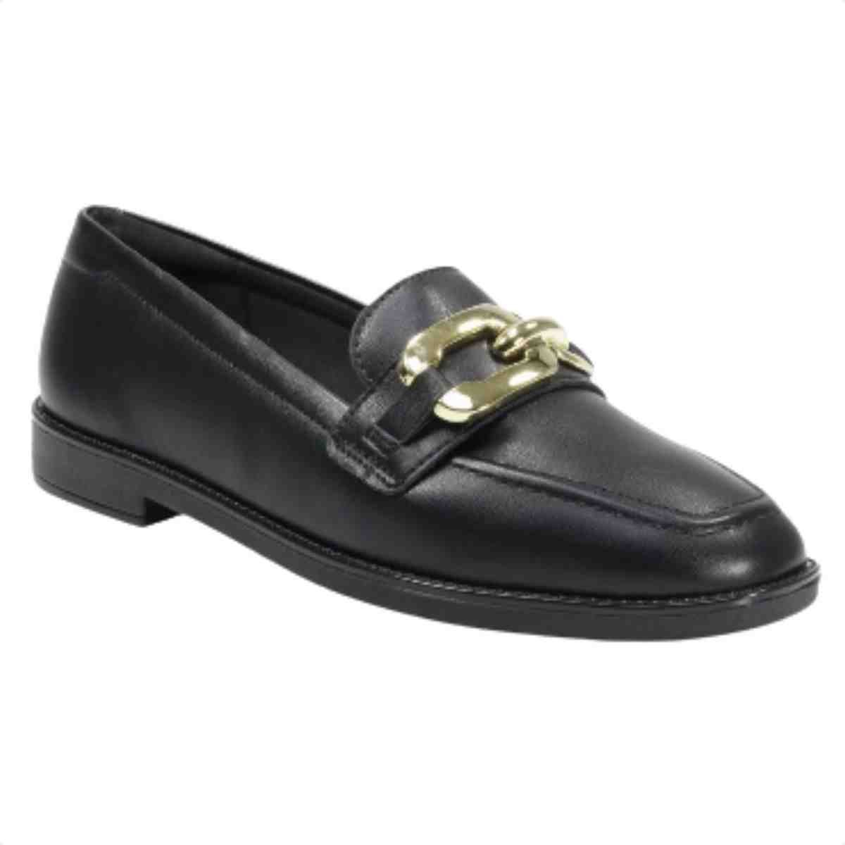 Sapato Feminino Mocassim Beira Rio Preto Preto 4