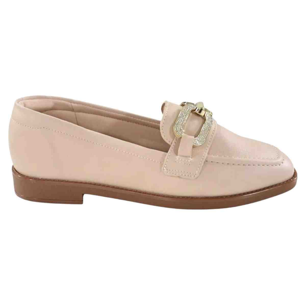 Sapato Feminino Mocassim Beira Rio Bege