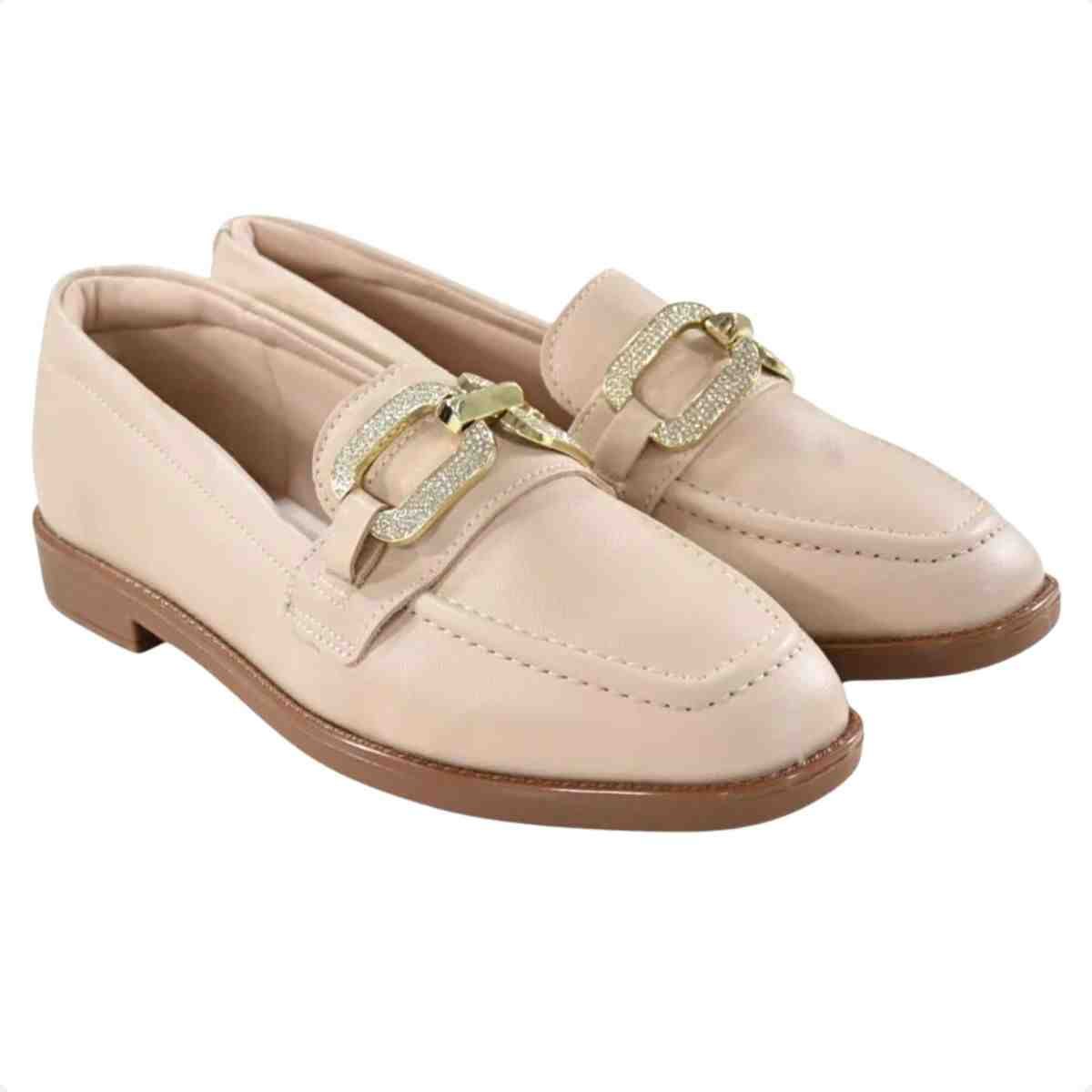 Sapato Feminino Mocassim Beira Rio Bege Bege 2