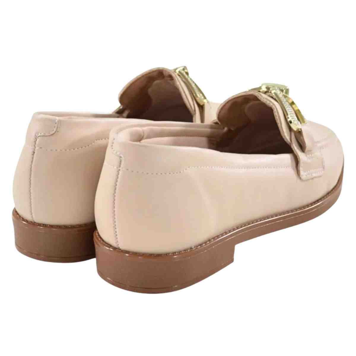 Sapato Feminino Mocassim Beira Rio Bege Bege 5