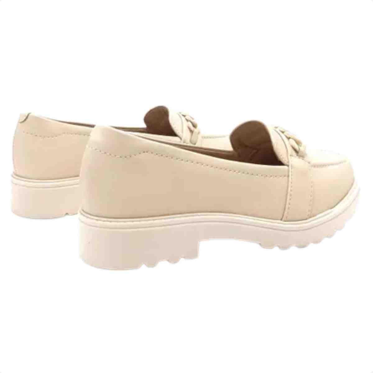 Sapato Feminino Mocassim  Modare Creme Bege 3