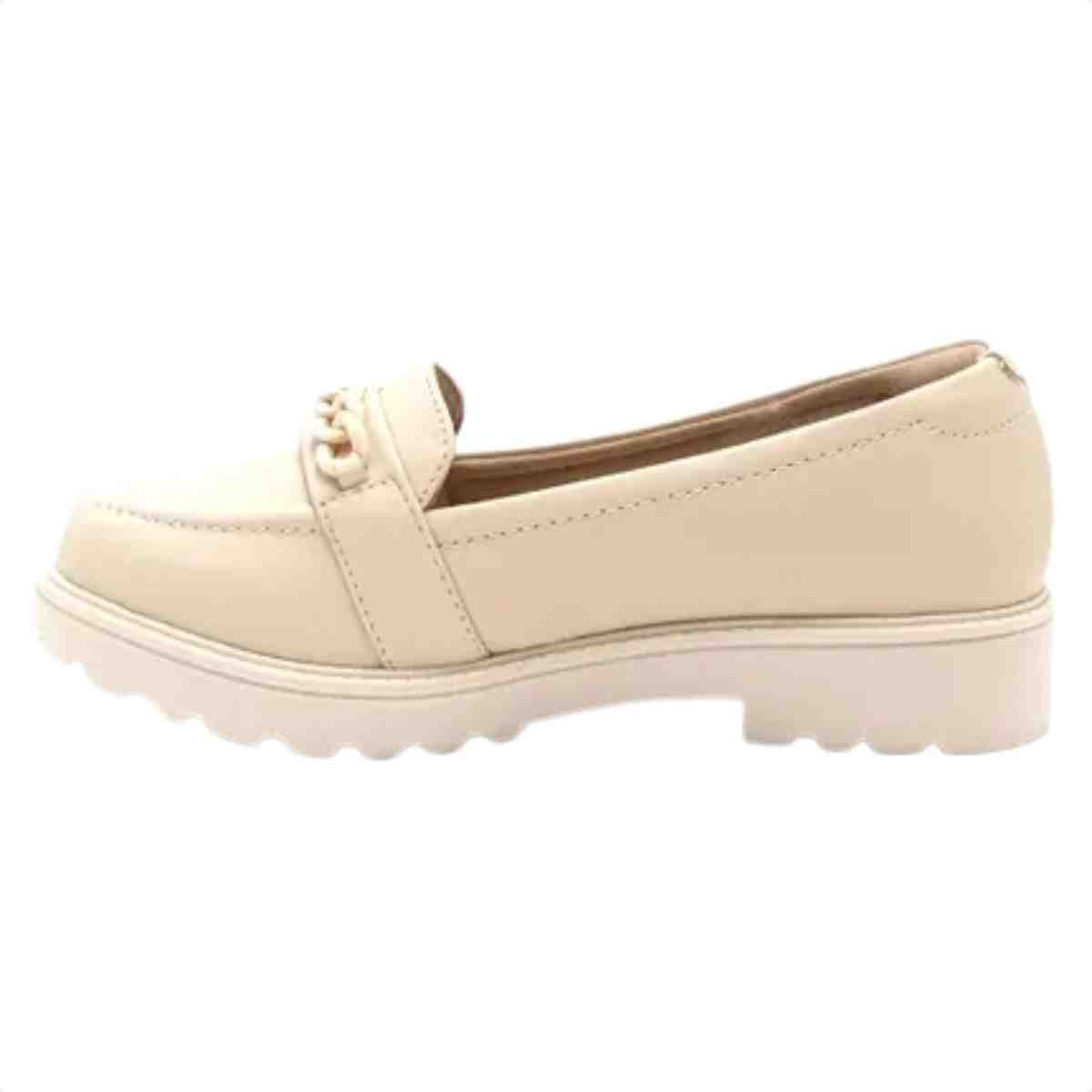 Sapato Feminino Mocassim  Modare Creme Bege 4