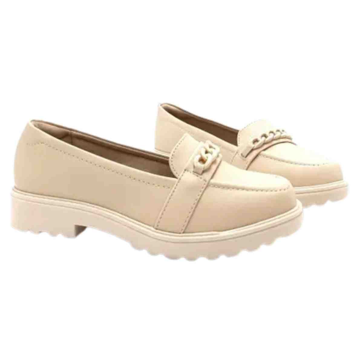 Sapato Feminino Mocassim  Modare Creme Bege 5