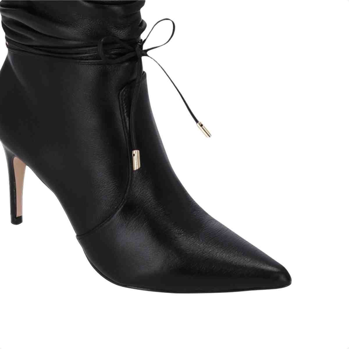 Bota Cano Médio Feminino Luz Da Lua Preto Preto 3