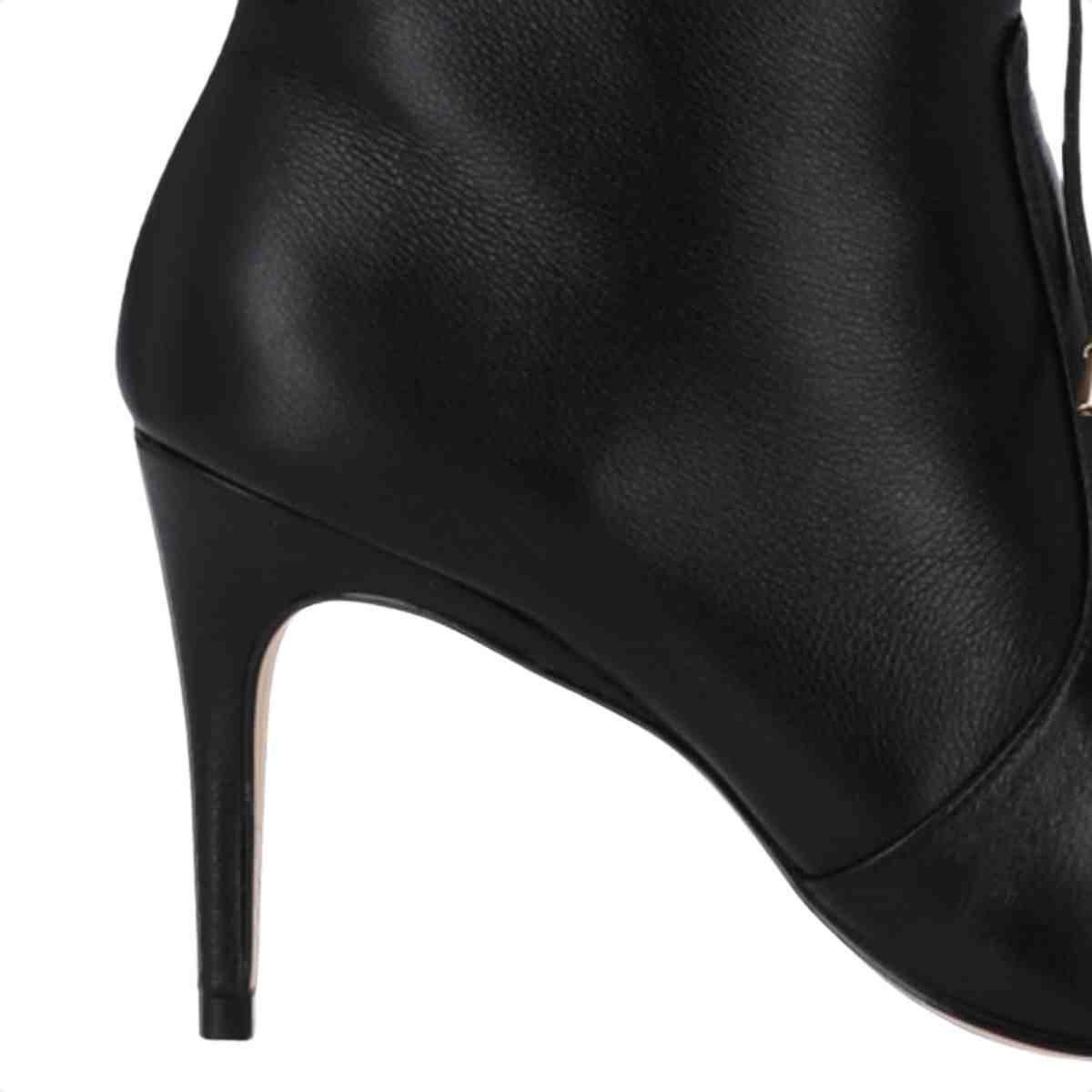 Bota Cano Médio Feminino Luz Da Lua Preto Preto 5