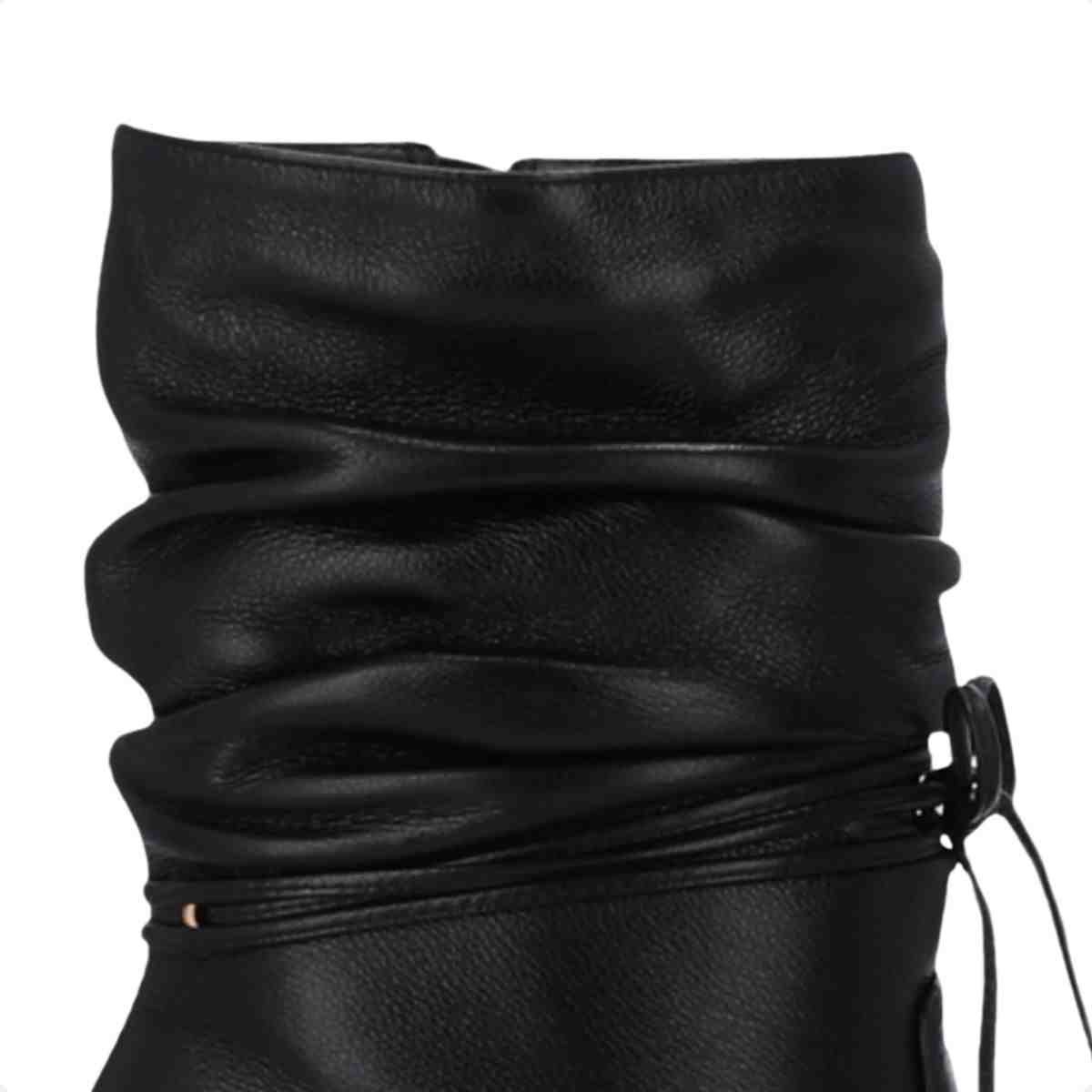 Bota Cano Médio Feminino Luz Da Lua Preto Preto 6
