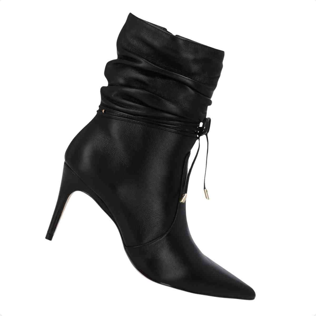 Bota Cano Médio Feminino Luz Da Lua Preto Preto 7