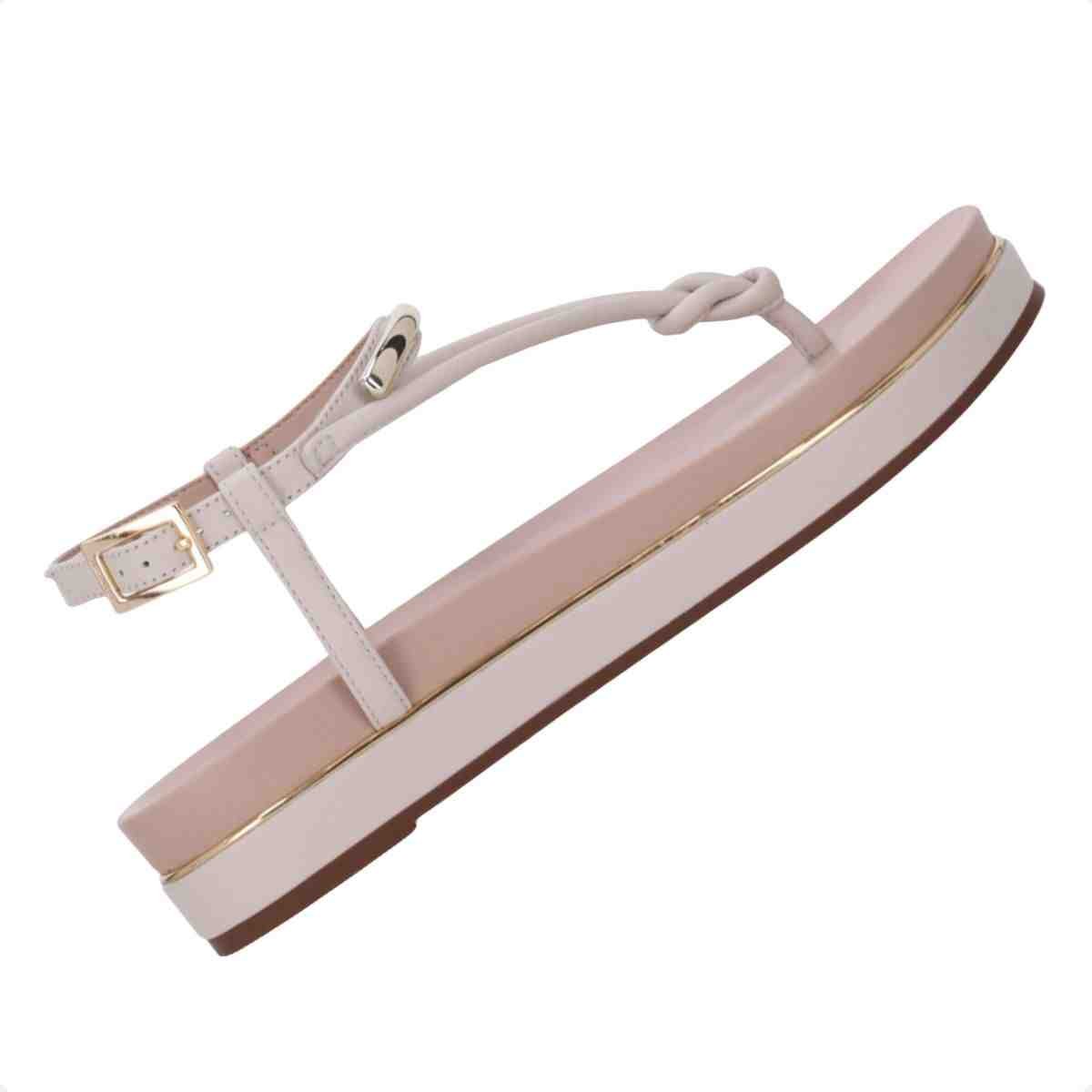 Sandalia Papete Feminino Luz Da Lua Panna Branco 6