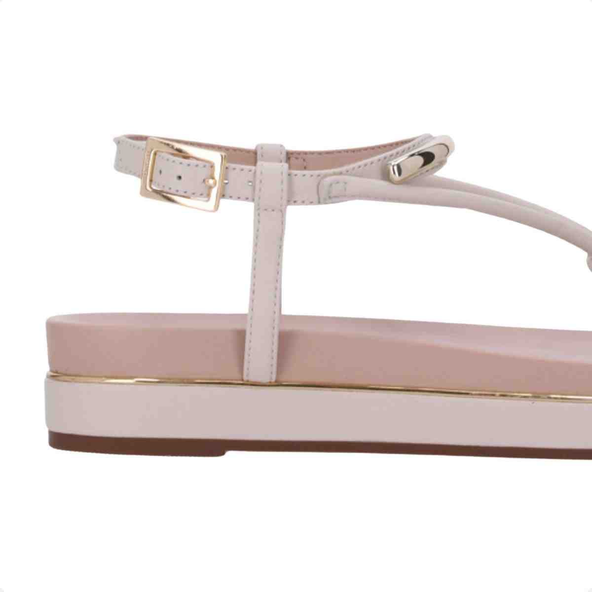 Sandalia Papete Feminino Luz Da Lua Panna Branco 7