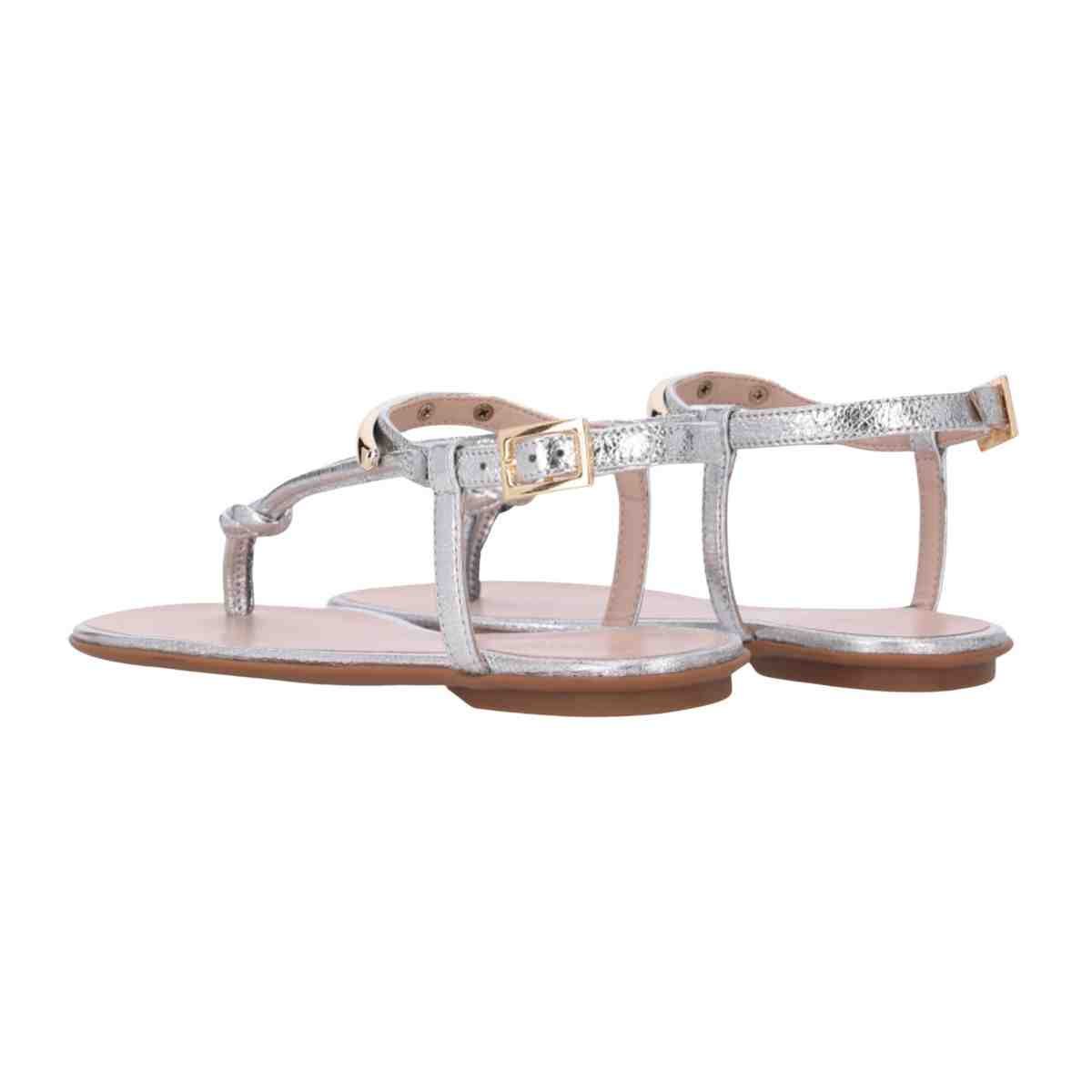 Sandalia Rasteira Feminino Luz Da Lua Venus Prata Prata 4