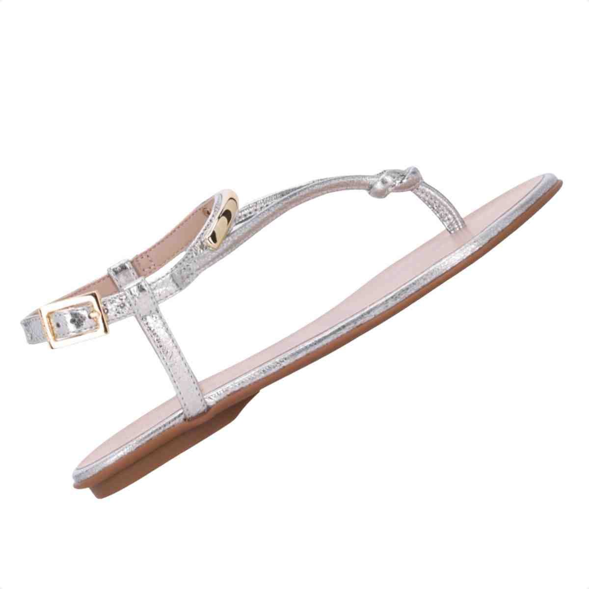 Sandalia Rasteira Feminino Luz Da Lua Venus Prata Prata 5