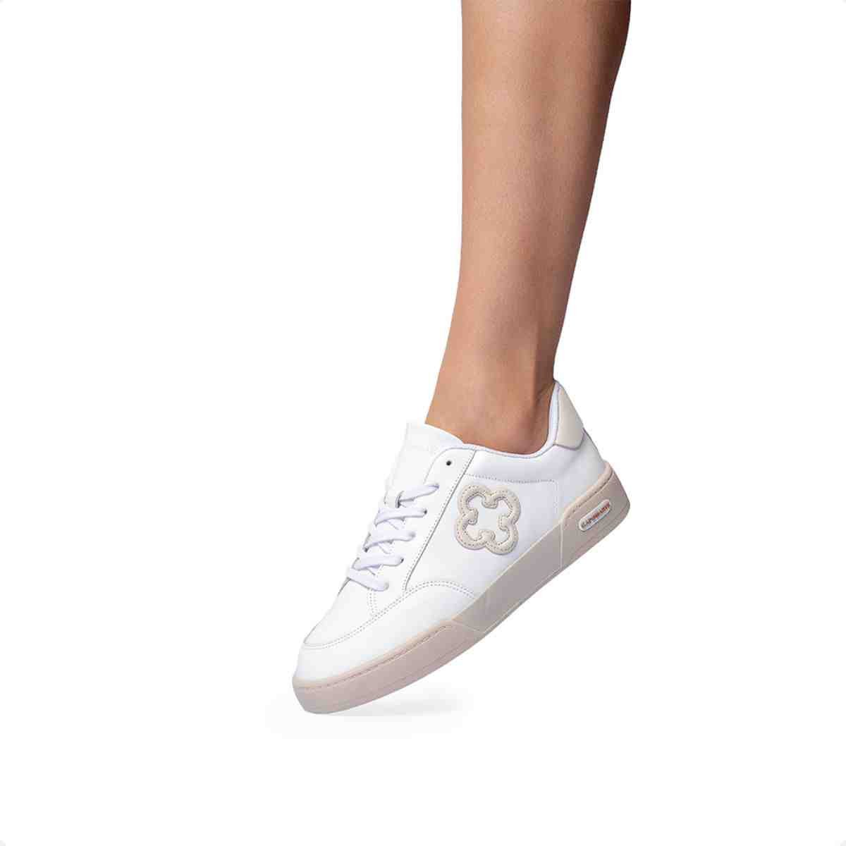 Tênis Casual Feminino Capodarte  Branco Branco 2
