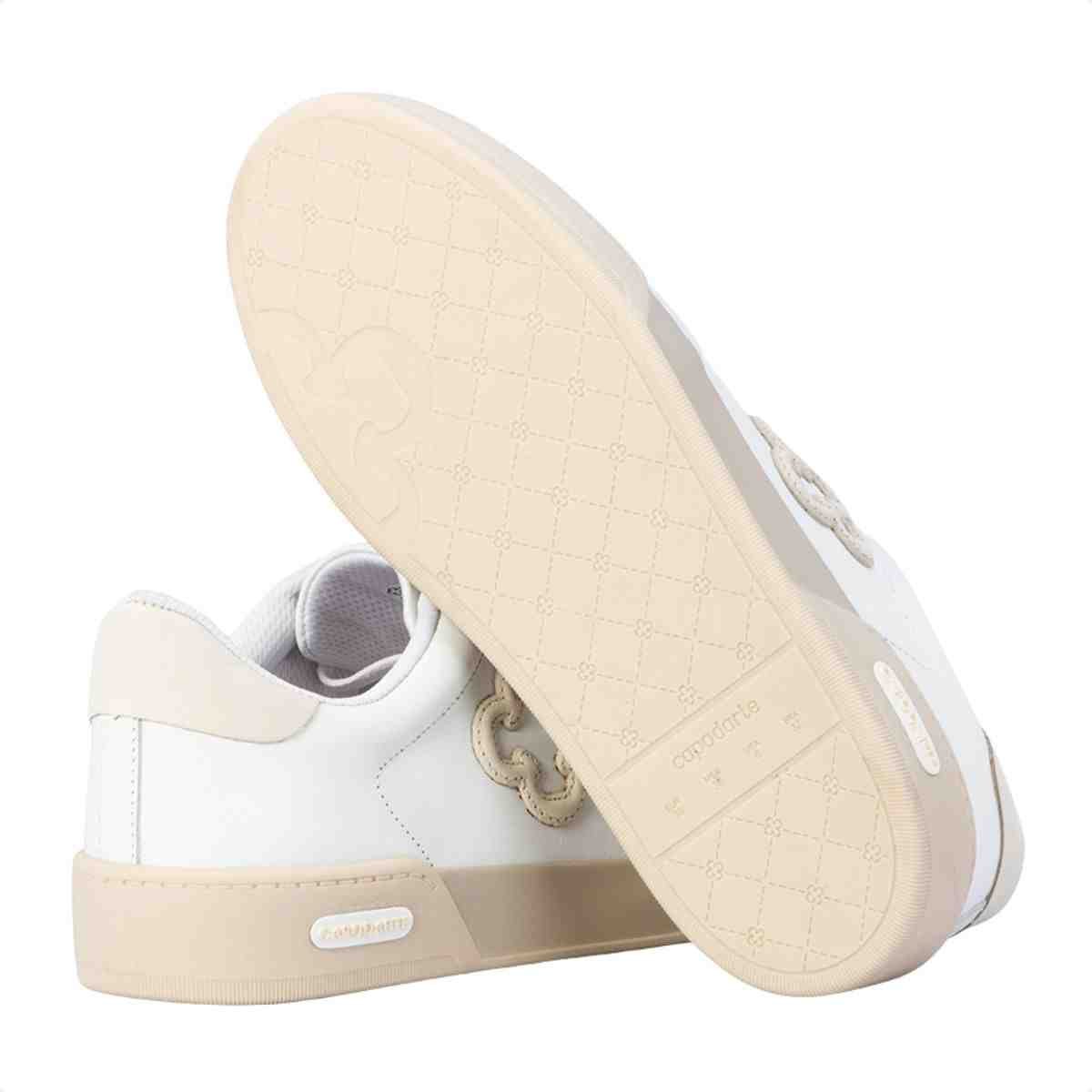 Tênis Casual Feminino Capodarte  Branco Branco 4