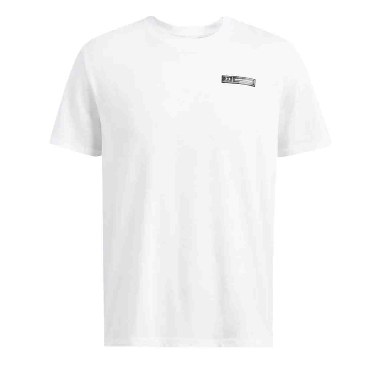 Camiseta Masculina Under Armour Heavyweight Branca Branco 4