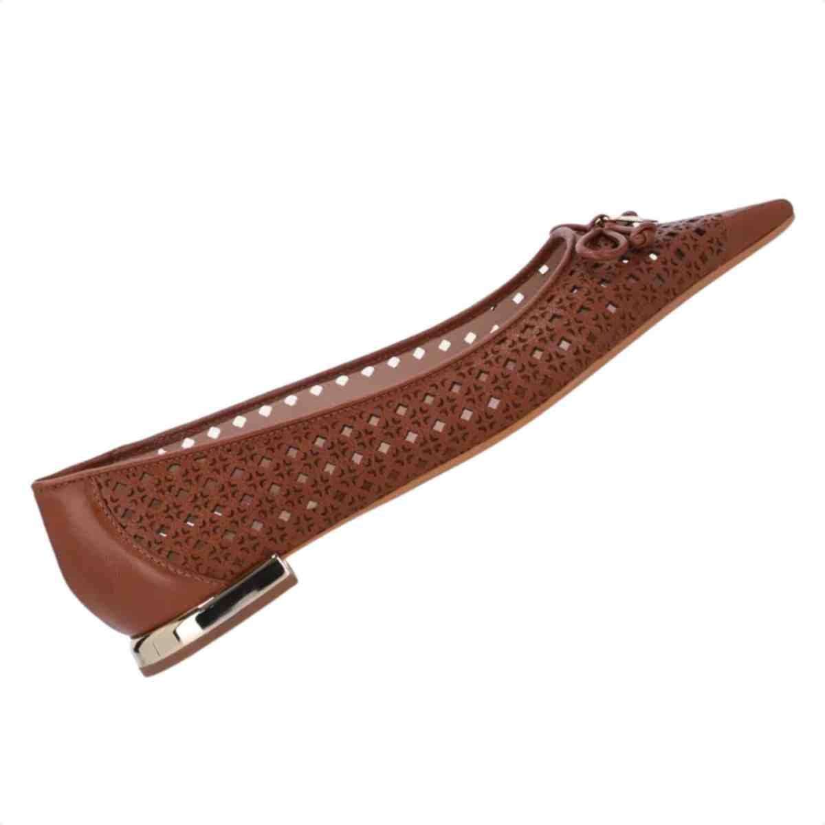 Sapatilha Bico Fino Feminino Luz Da Lua Atacama Ambar Marrom 5