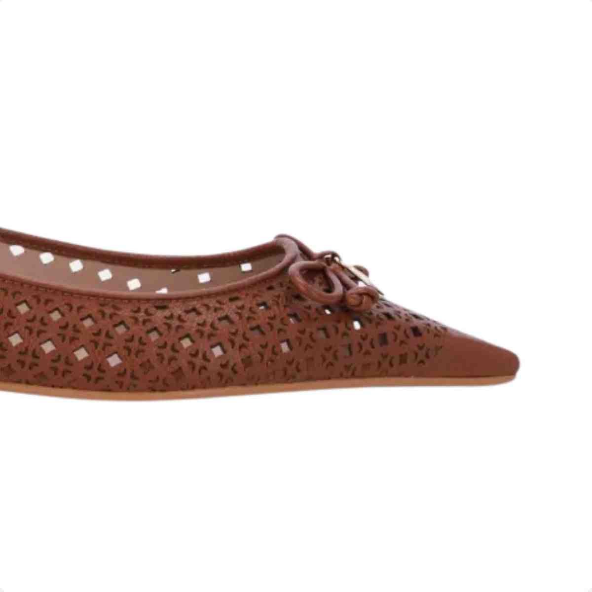 Sapatilha Bico Fino Feminino Luz Da Lua Atacama Ambar Marrom 6