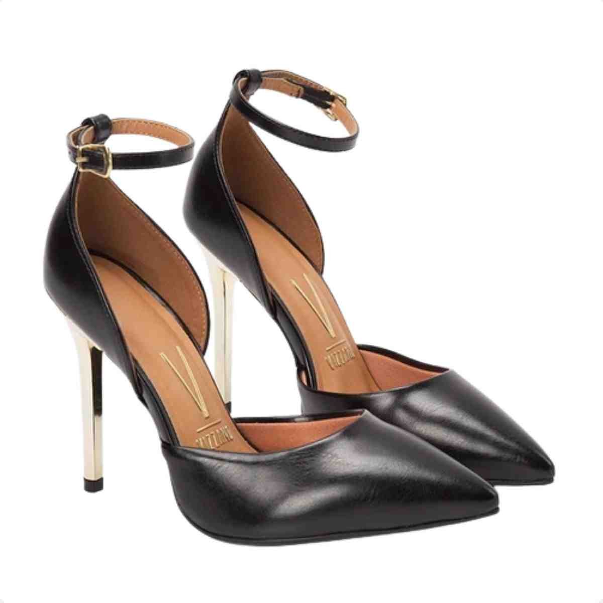 Sapato Feminino Scarpin Vizzano Preto Preto 2