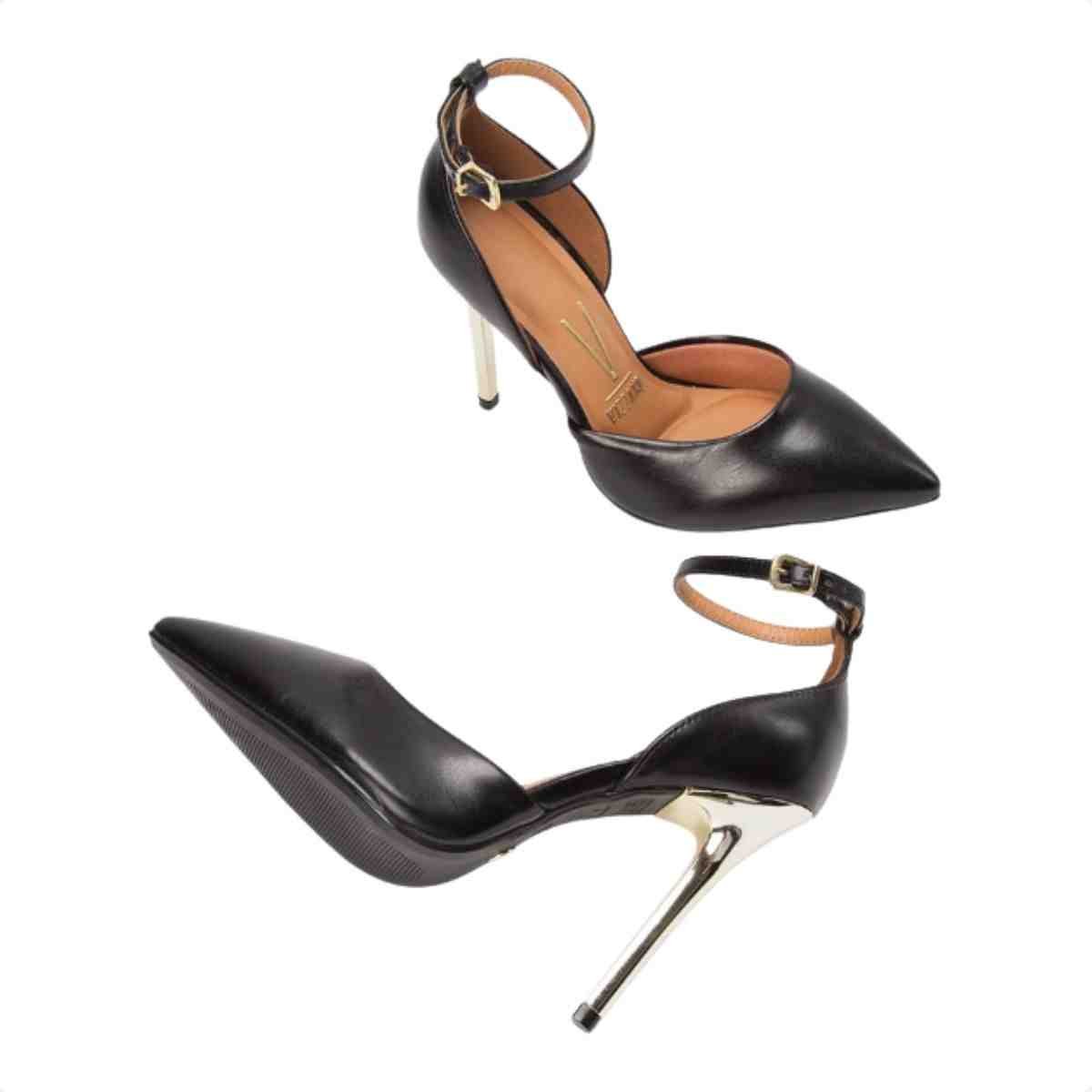 Sapato Feminino Scarpin Vizzano Preto Preto 3