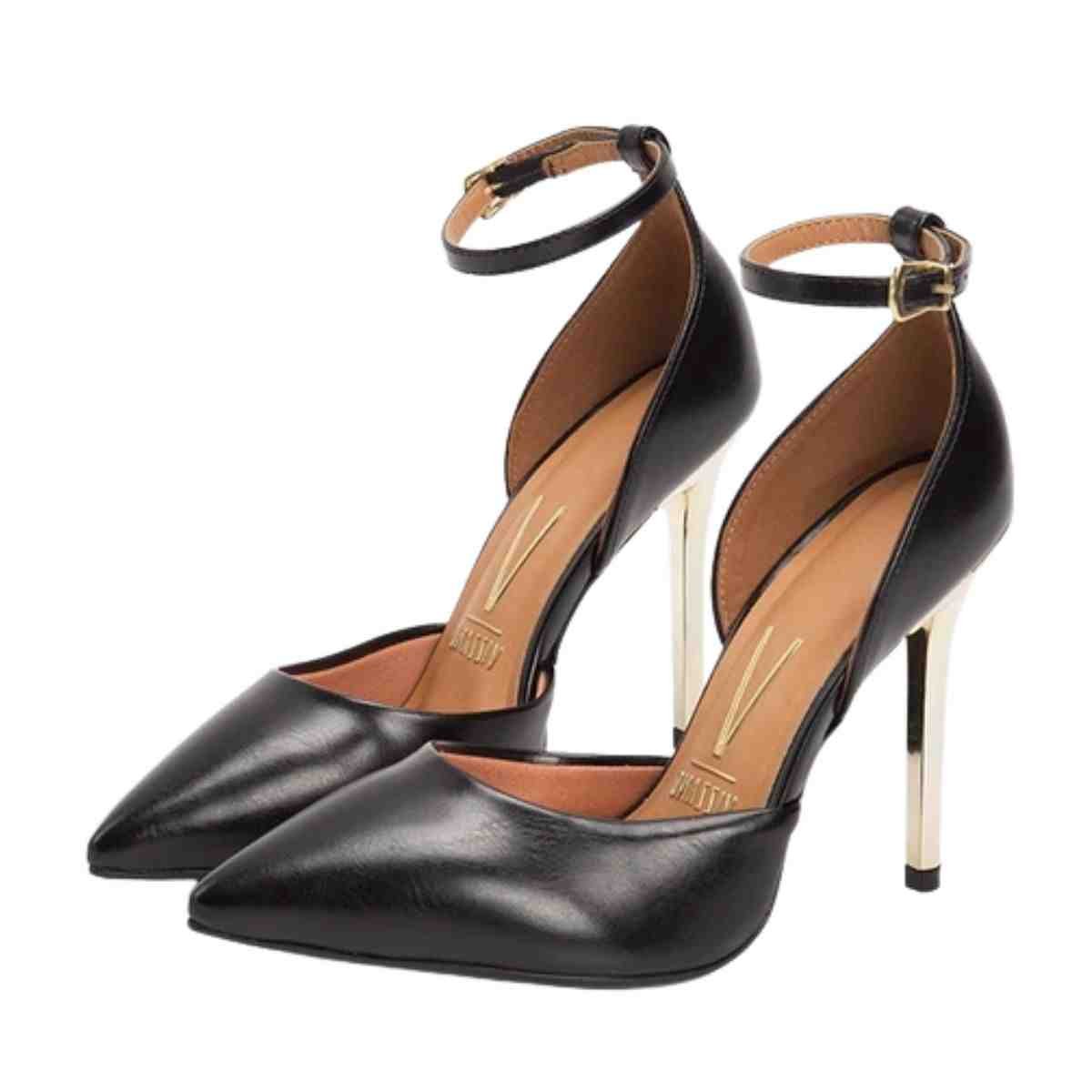 Sapato Feminino Scarpin Vizzano Preto Preto 6