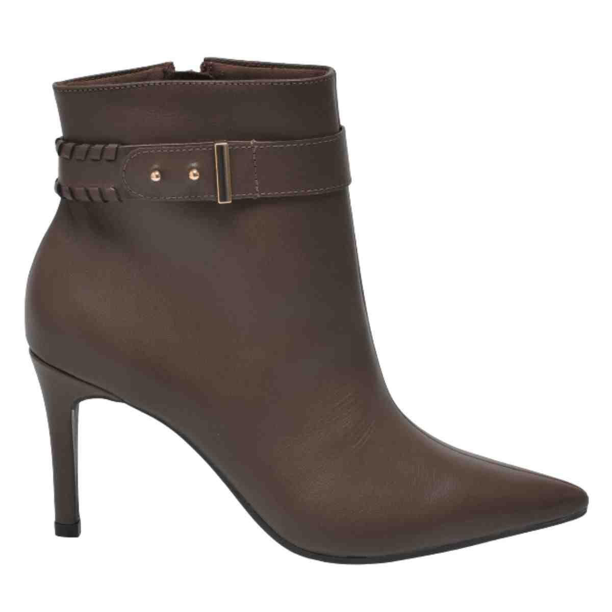 Bota Feminina Cano Baixo Via Marte Canela