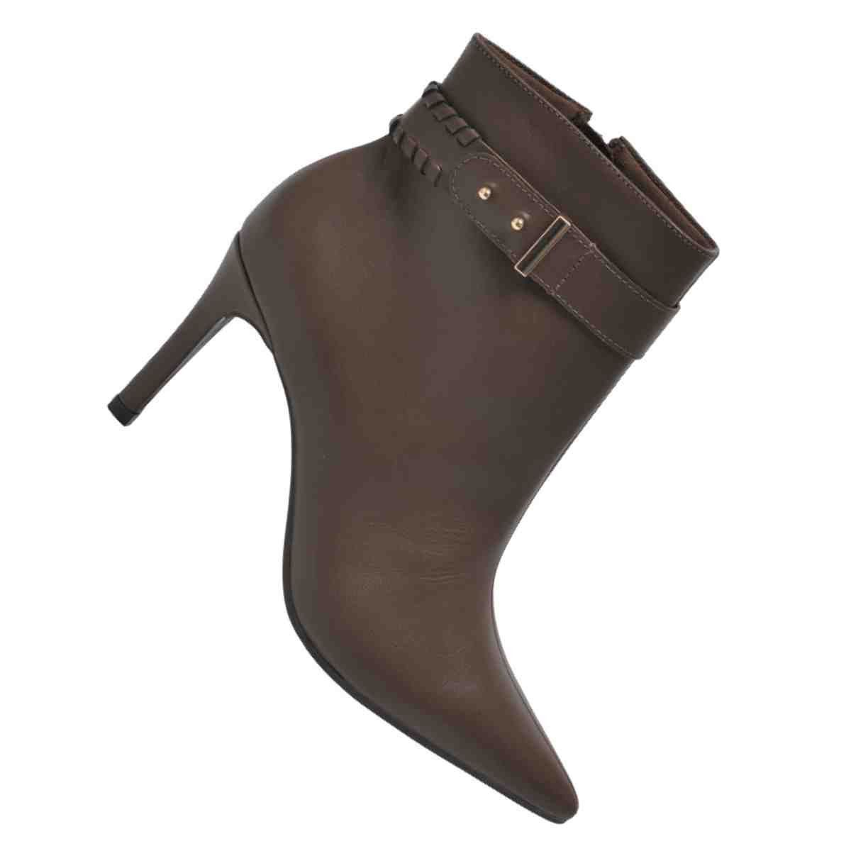 Bota Feminina Cano Baixo Via Marte Canela Marrom 7