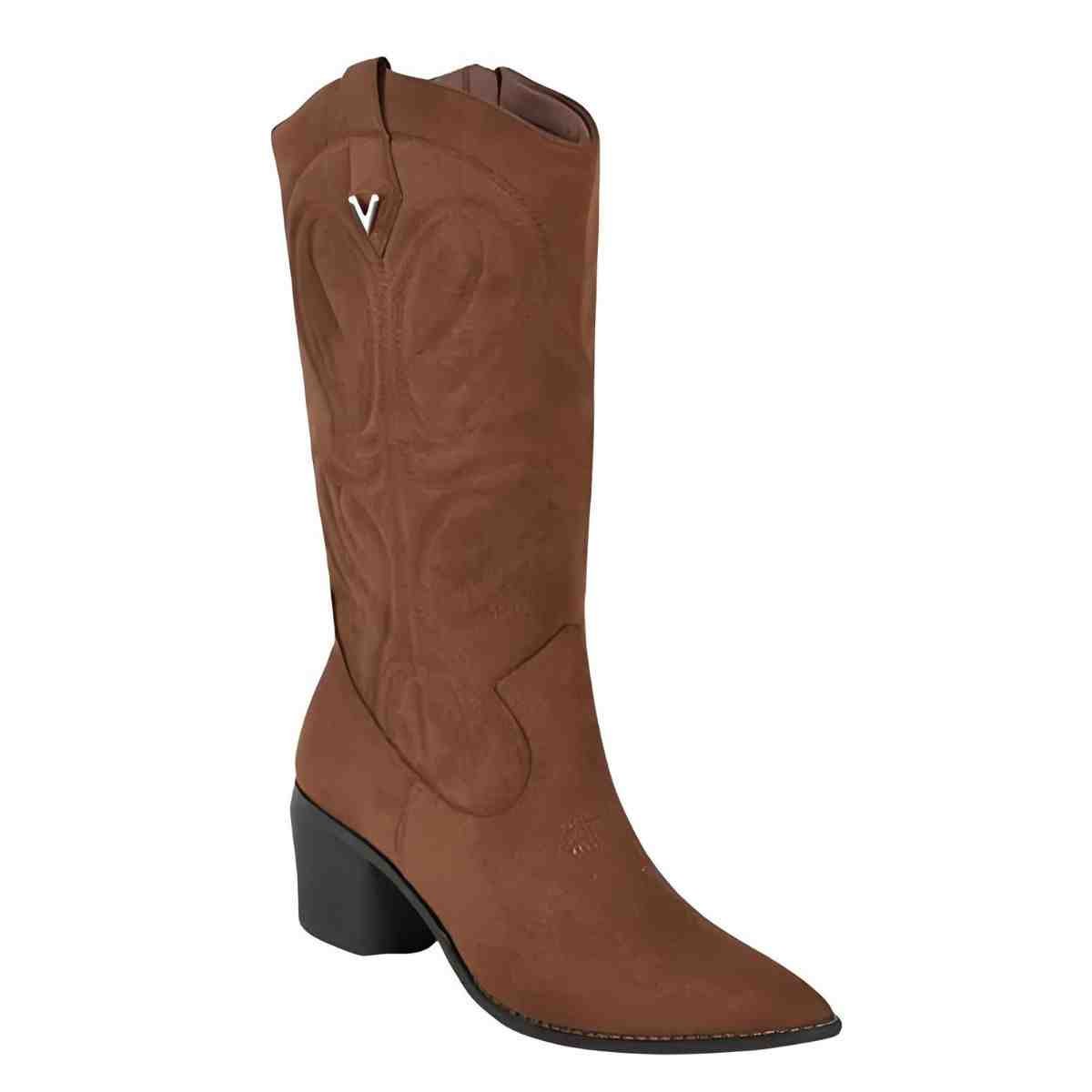 Bota Feminina Country Via Marte Marrom Marrom 2