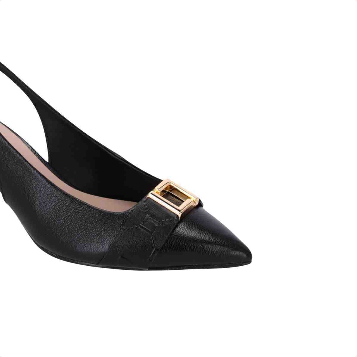 Sapato Chanel Feminino Luz Da Lua Lux Preto Preto 3