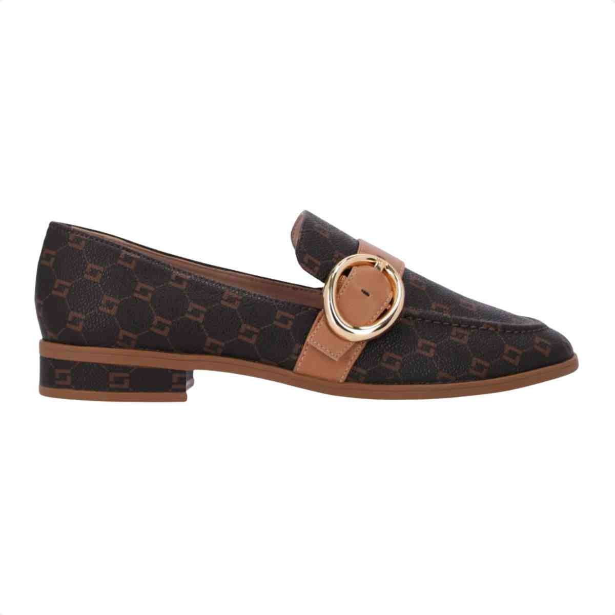 Sapato Mocassim Feminino Luz Da Lua Loafer Moca