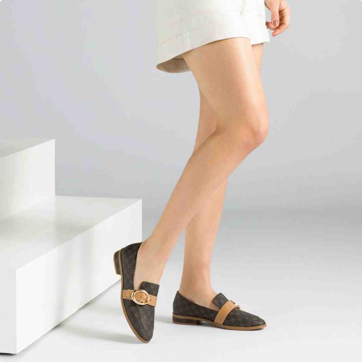 Sapato Mocassim Feminino Luz Da Lua Loafer Moca Café 2
