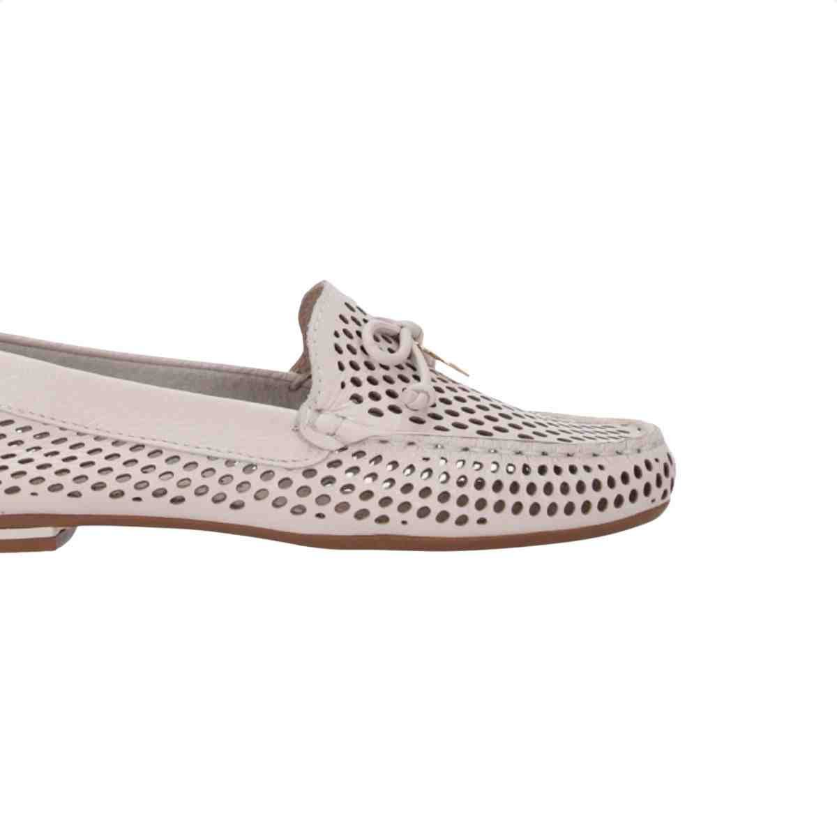 Sapato Mocassim Feminino Luz Da Lua New Ridge Panna Branco 6