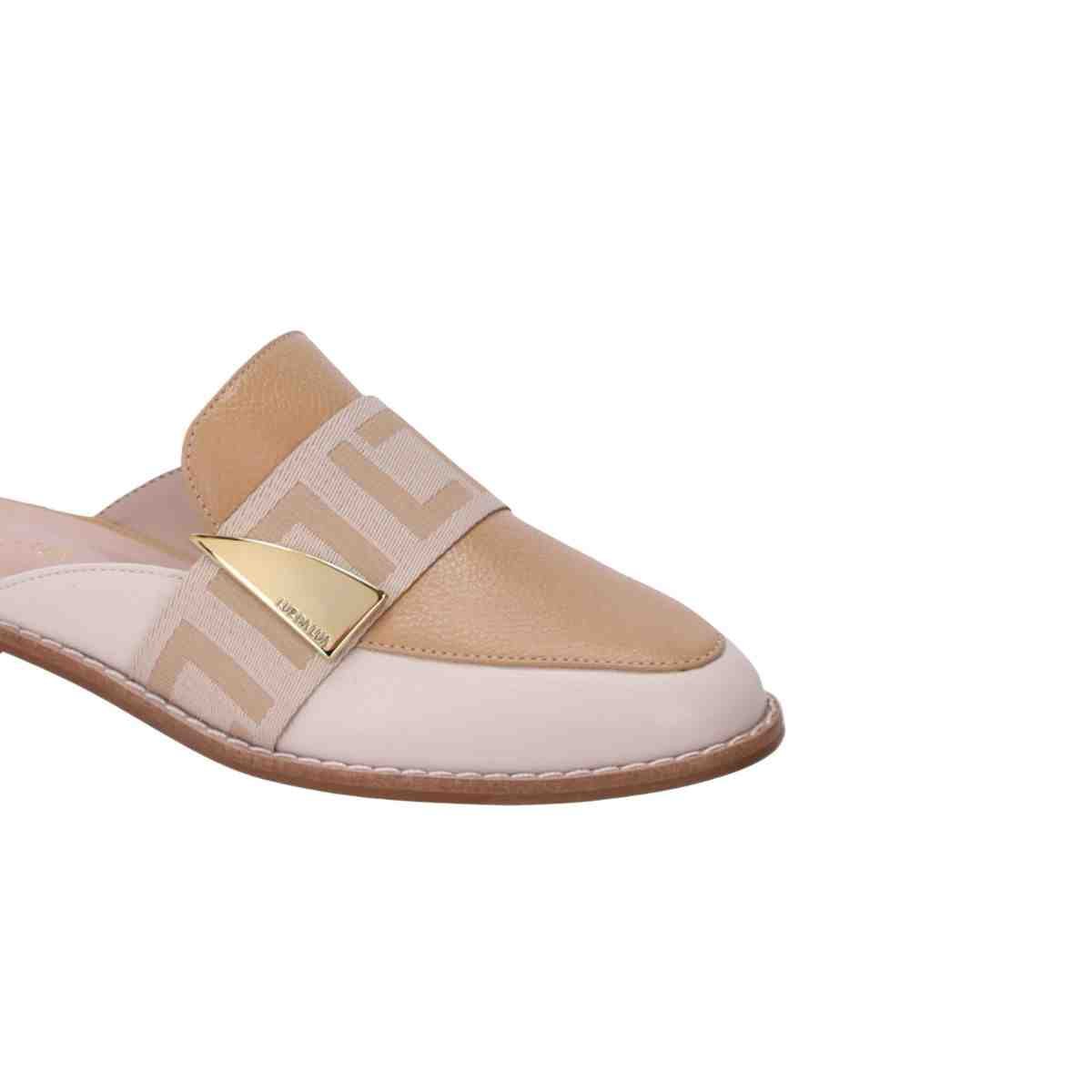 Sapato Mule Mocassim Feminino Luz Da Lua Panna Butter Bege 4