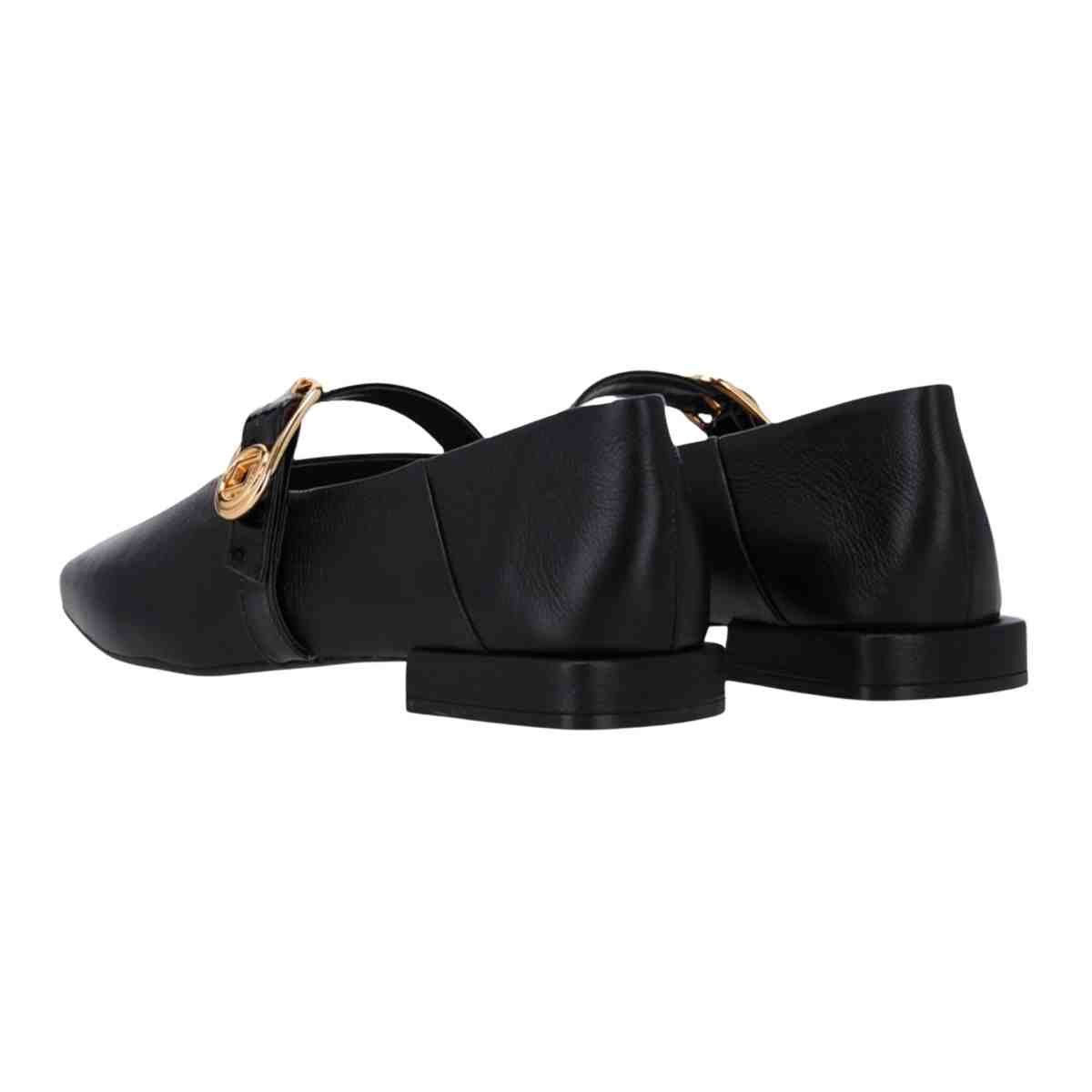 Sapatilha Bico Quadrado Feminino Luz Da Lua Saara Verona Preto Preto 4