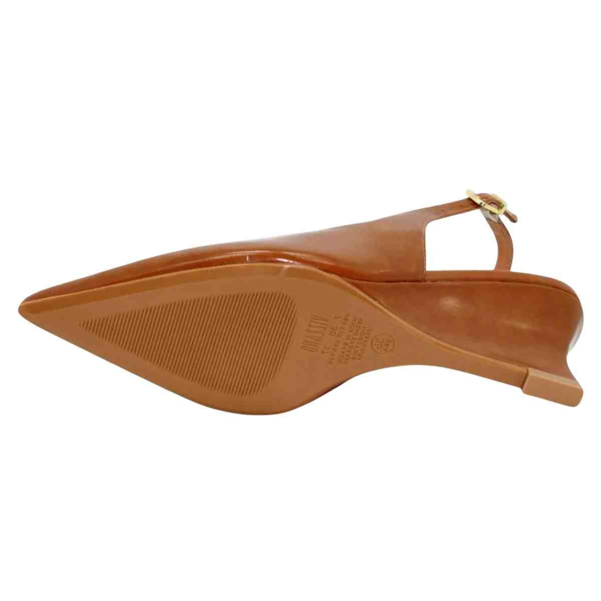 Sapato Feminino  Slingback Anabela Vizzano Caramelo Marrom 7