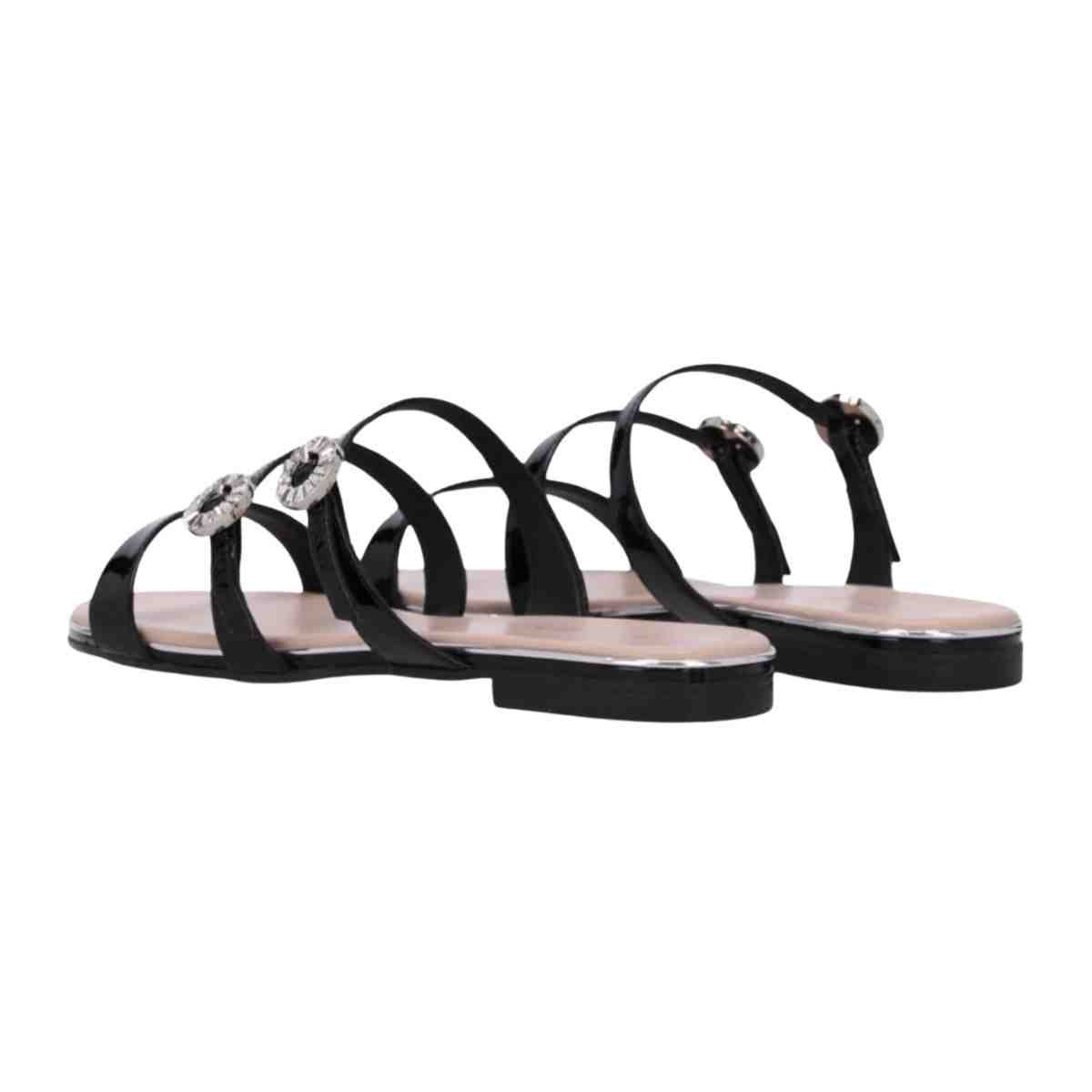 Tamanco Rasteiro Feminino Luz Da Lua Verona Preto Preto 4