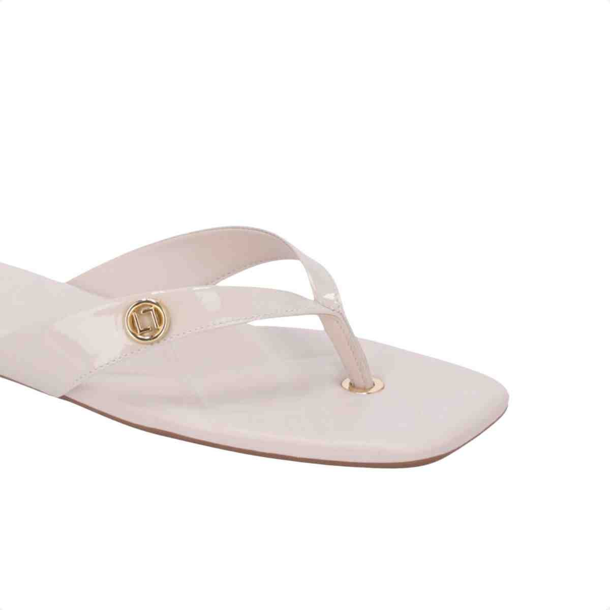 Tamanco Rasteiro Feminino Luz Da Lua Saara Panna Branco 6