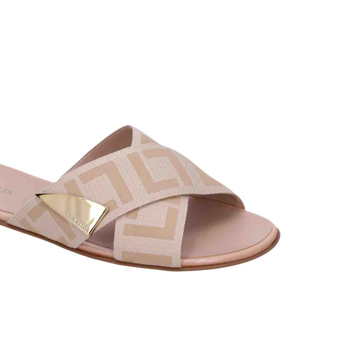 Tamanco Rasteiro Feminino Luz Da Lua Bege Bege 4