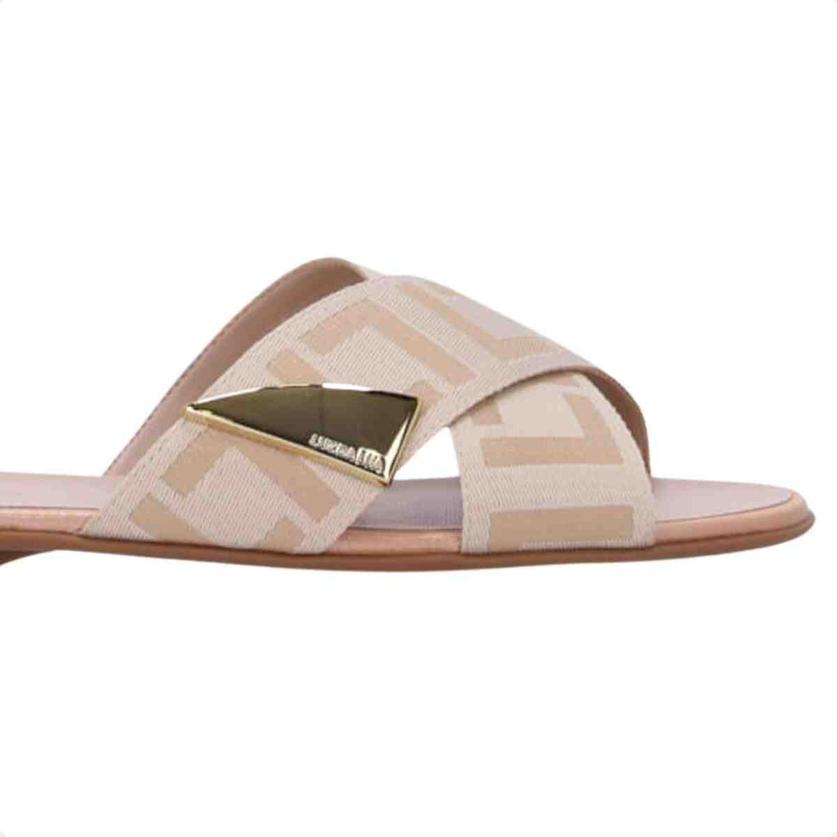 Tamanco Rasteiro Feminino Luz Da Lua Bege Bege 7