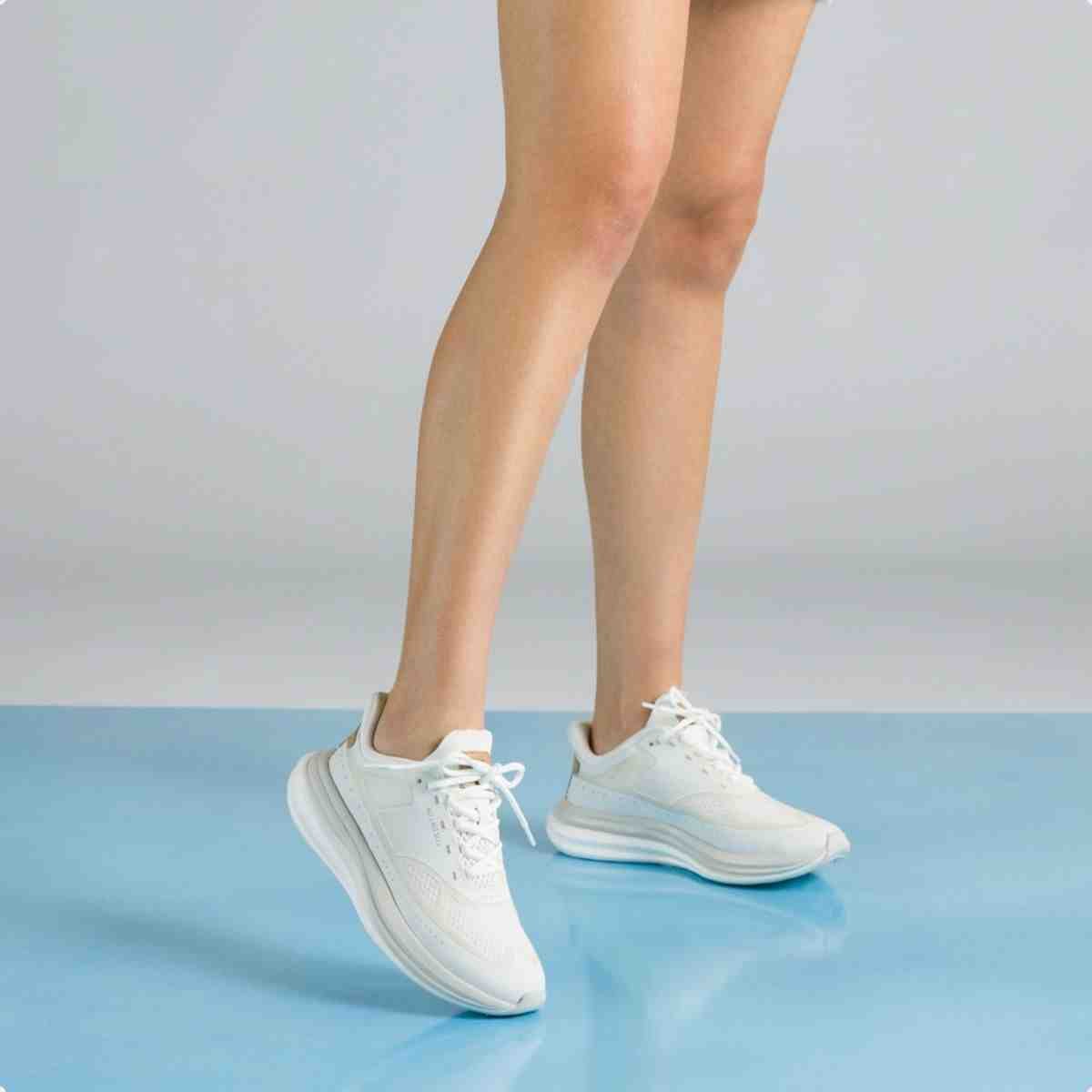 Tenis Moda Feminino Luz Da Lua Sky Ergoform Bianco Branco/Azul 2