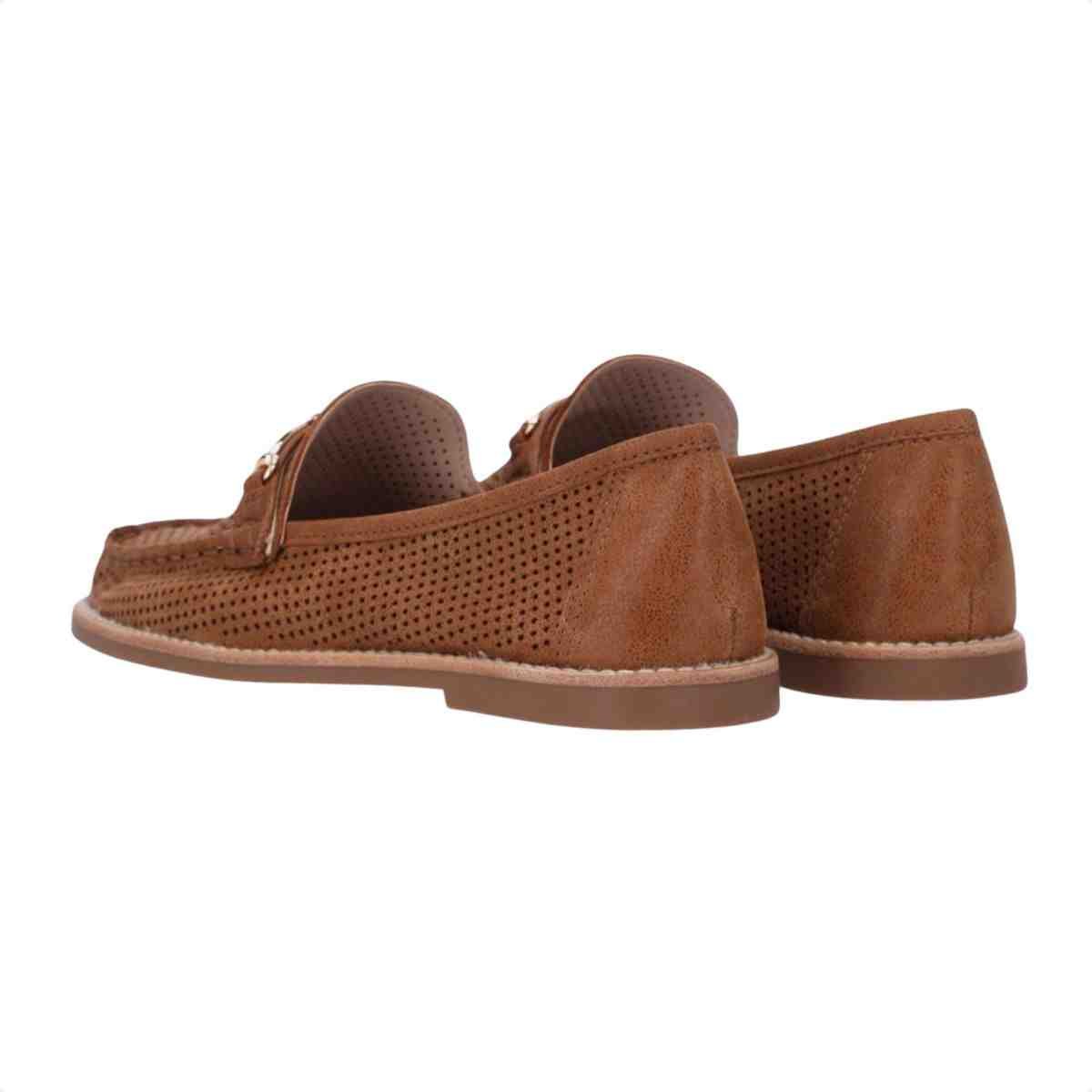 Sapato Mocassim Feminino Luz Da Lua Arenito Canela Marrom 5
