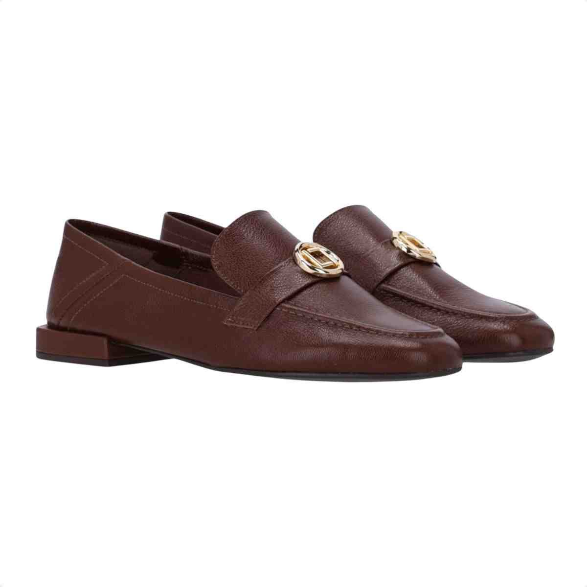 Sapato Mocassim Feminino Luz Da Lua Loafers Trufa Marrom 2