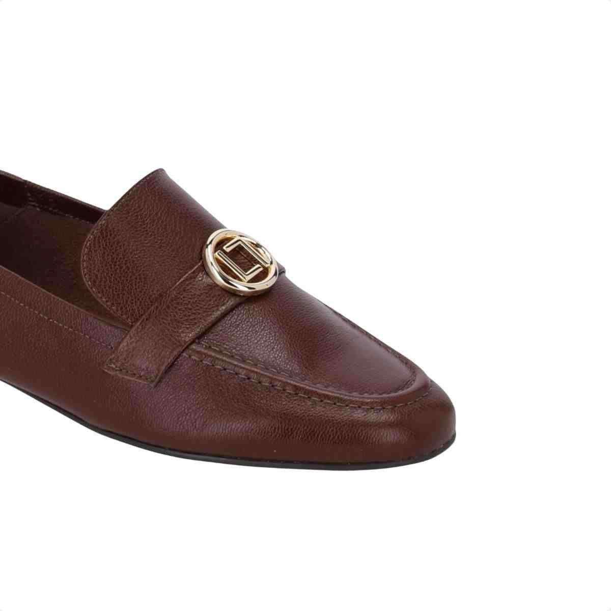 Sapato Mocassim Feminino Luz Da Lua Loafers Trufa Marrom 3