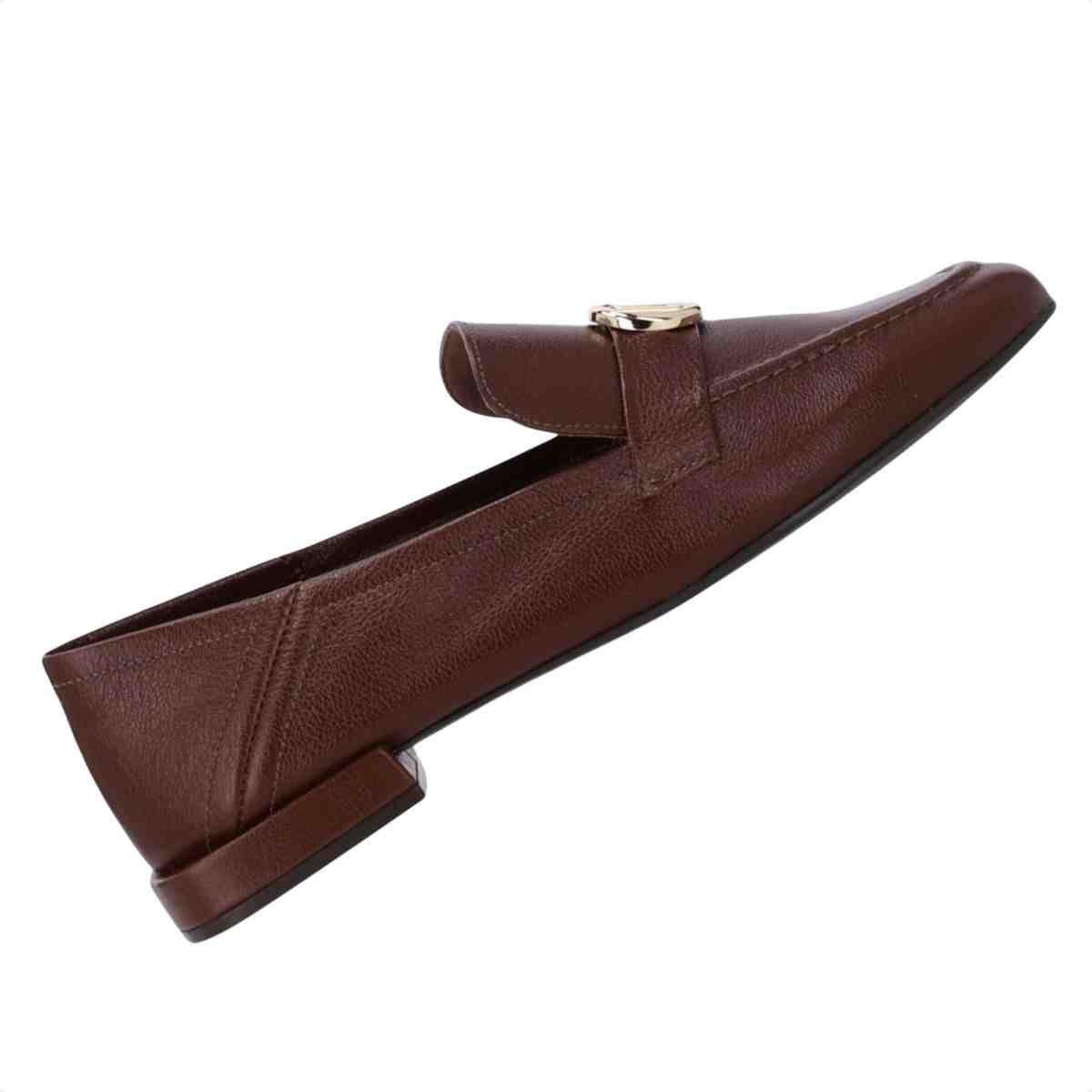 Sapato Mocassim Feminino Luz Da Lua Loafers Trufa Marrom 5