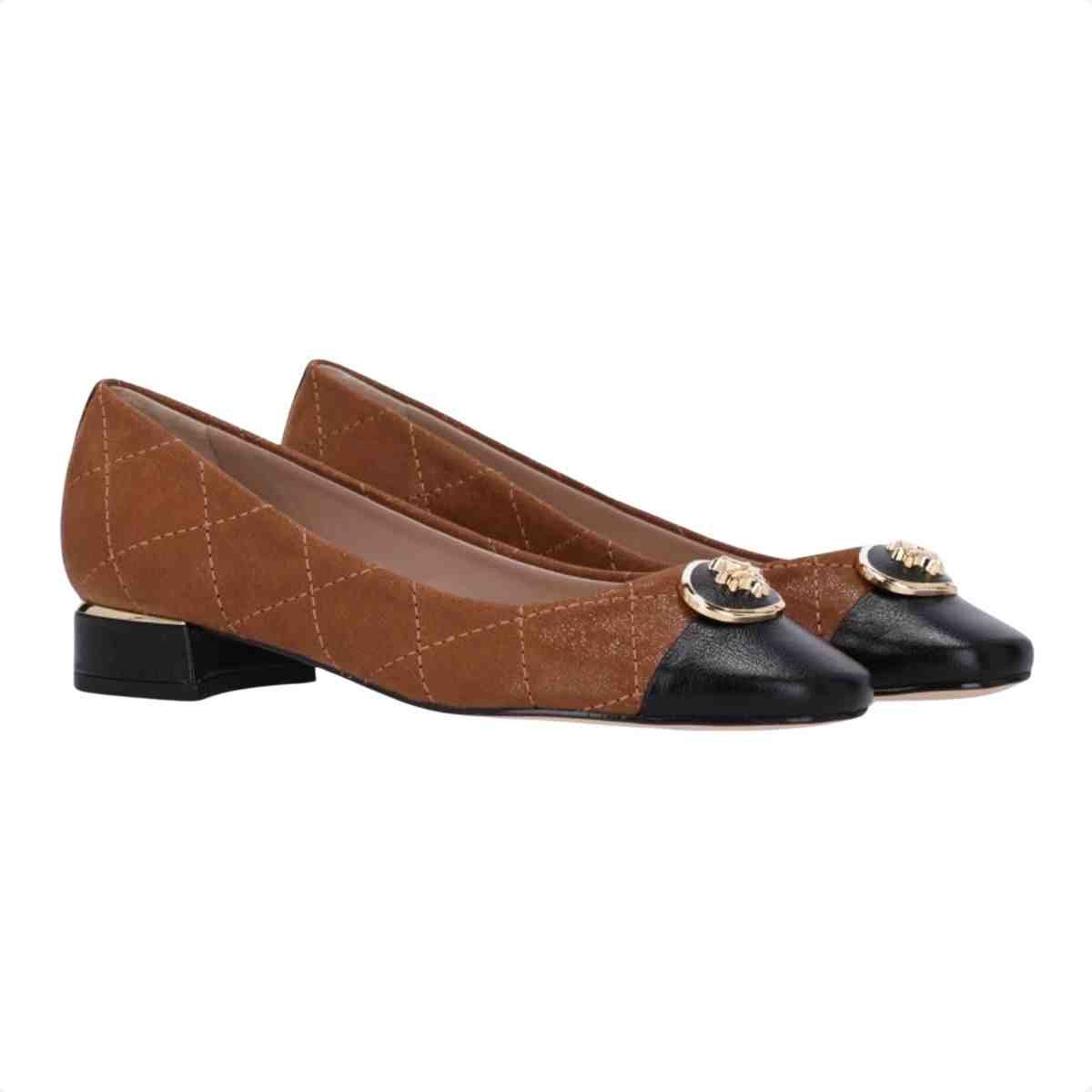 Sapatilha Bico Redondo Feminino Luz Da Lua  Atacama Preto Arenito Marrom 3