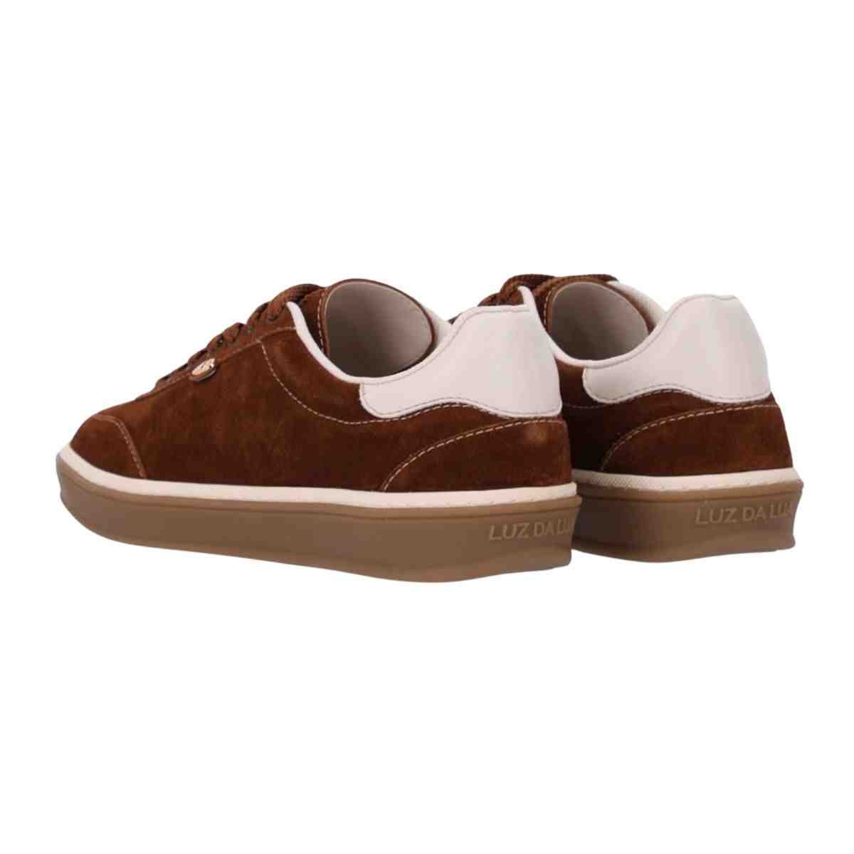 Tenis Moda Feminino Luz Da Lua Saara Camurça Marrom 4