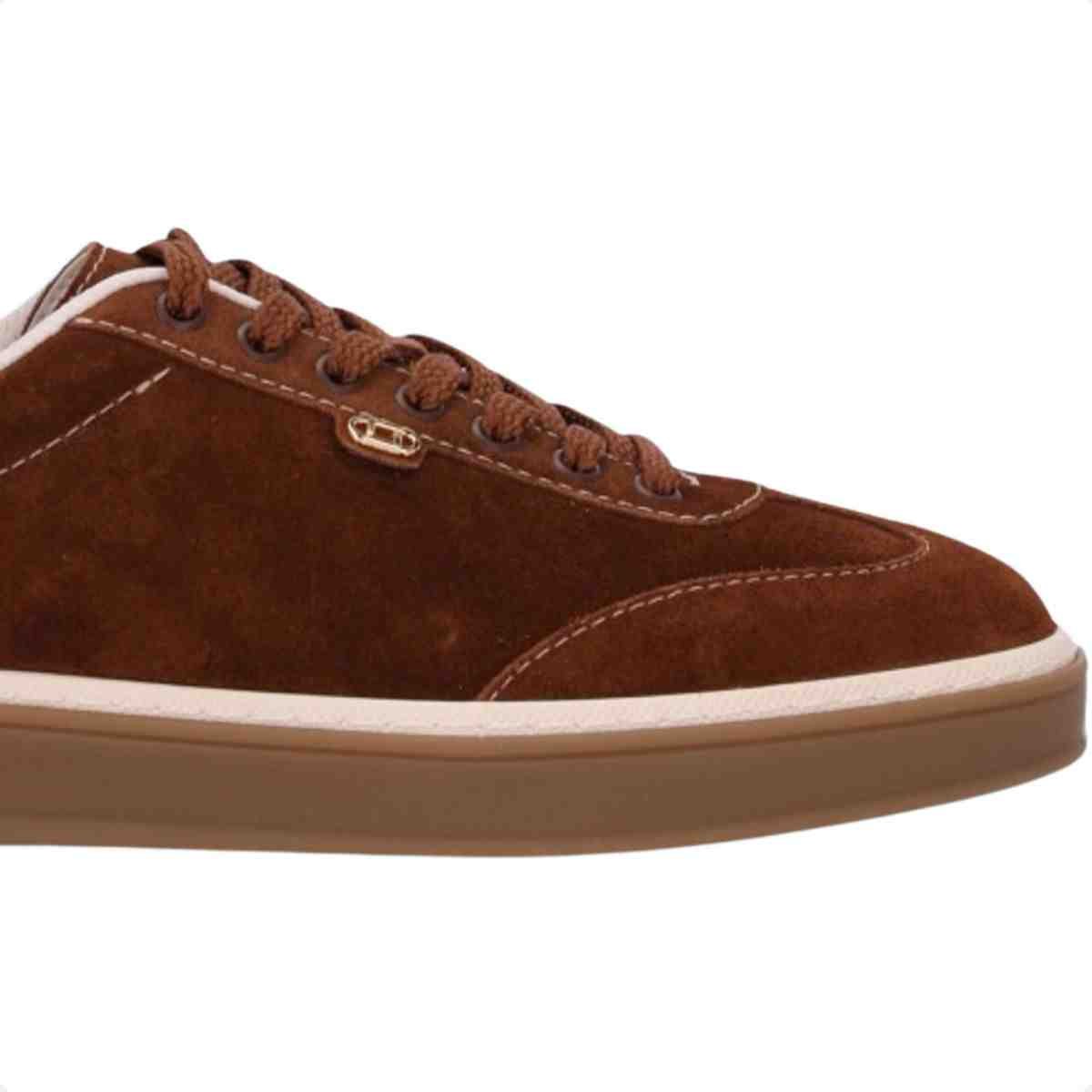 Tenis Moda Feminino Luz Da Lua Saara Camurça Marrom 7