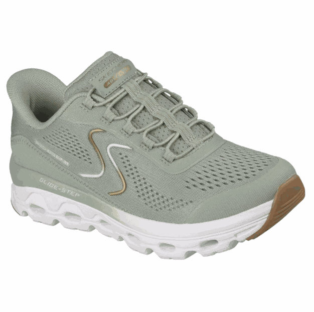 Tenis Running Fem Skechers Glide-Step Sole 180272- Verde 3