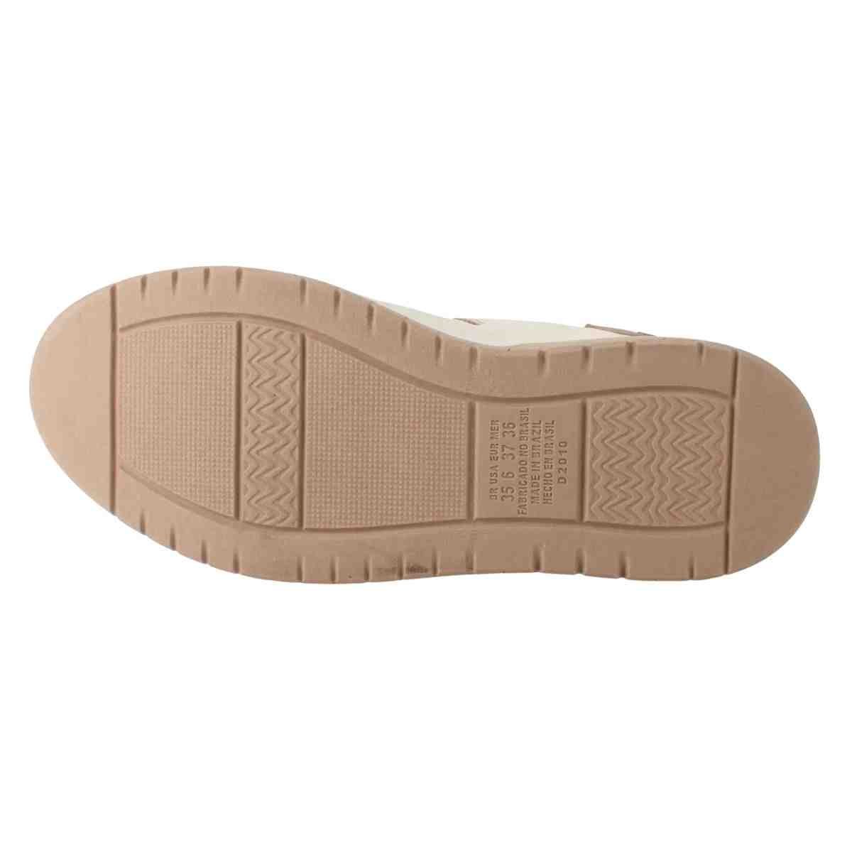 Tênis Casual Feminino Dakota Bege Marrom Bege 7