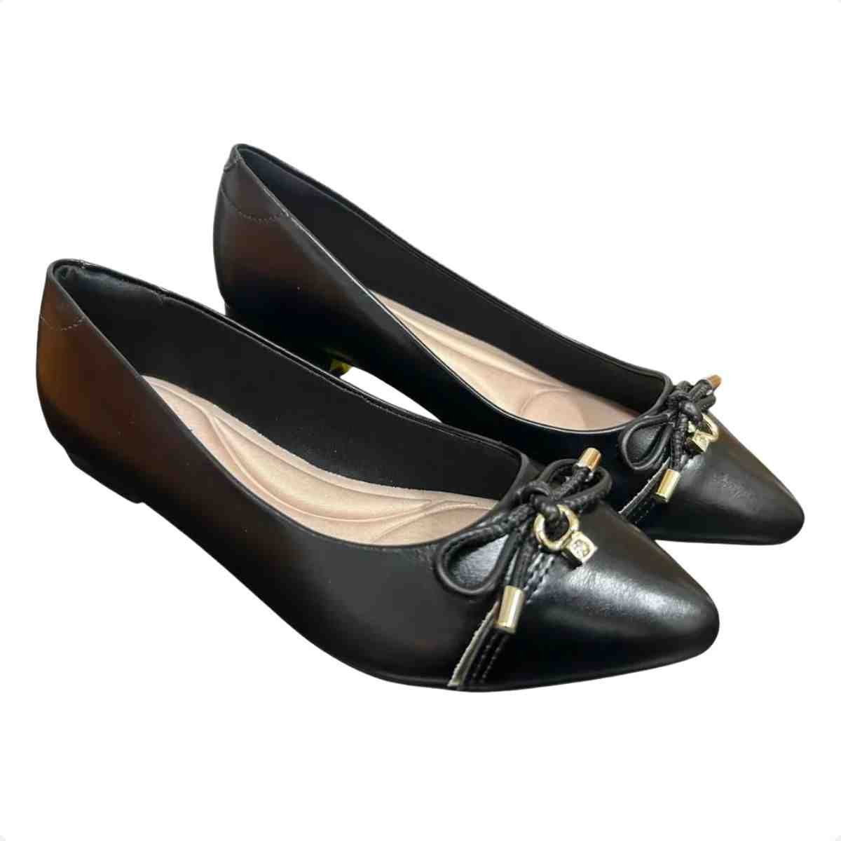 Sapatilha Feminina Bico Fino Beira Rio Preto Preto 2